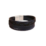 Men's Vintage Multilayer Leather Bracelet – Punk Style Bangle | Male Jewelry Gift