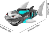 Interactive Electric Shark Toy: Walking Shark with Lights and Sound—Fun Playtime for Toddlers, Ideal Birthday Gift