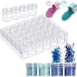 Set of 30 Clear Plastic Storage Containers: Includes 30 Transparent Bottles/Jars for Beads, Diamond Painting Accessories, Nail Art Supplies, and More