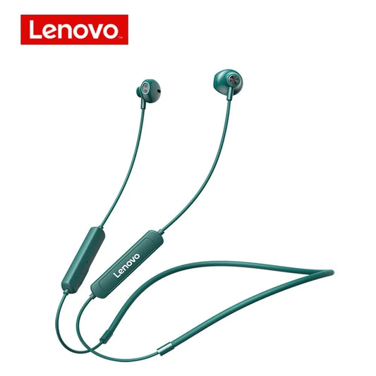 Lenovo SH1 Wireless Earphones: Bluetooth 5.0 Chip, High-Fidelity Sound, IPX5 Waterproof Sports Headset with Magnetic Neckband