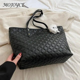 Women's PU shoulder bag with diamond lattice pattern, pendant detail, versatile for tote or shoulder wear