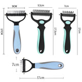 Professional Pet Grooming Brush: Dog Hair Deshedding Tool, Fur Knot Cutter, Puppy and Cat Comb, Ideal for Shedding and Grooming, Pet Care Supplies