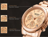 MEGIR Luxury Quartz Women's Watch: Fashionable, Sporty, and Chronograph