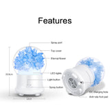 Hydrangea Aroma Diffuser: Essential Oil Flower Air Humidifier, Electric Atomizer - Perfect as a Christmas Gift