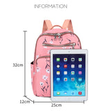 Adorable Pink School Backpack: Casual Floral Design Perfect for Leisure Travel, Ideal for Girls' School Bags