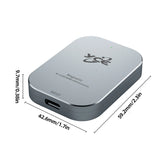 Type-C Magnetic M.2 NVMe 2230 Enclosure: 2TB External Solid State Drive Case, Hard Drive Box for iPhone 15 Pro Max ProRes