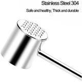 Heavy Duty Stainless Steel Meat Tenderizer – Steak Hammer for Cooking | Dishwasher Safe Kitchen Gadget