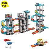 DIY Ejection Racing Track Blocks – Urban Elastic Race Puzzle Toys for Kids – Assembled for Fun