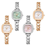 Simple Love Series Women's Quartz Wristwatch with Alloy and Genuine Leather Band, Fritillary Dial