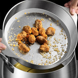 4.5L Large Capacity Grease Can with Strainer and Lid, Stainless Steel Cooking Oil Storage Pot