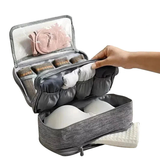 Portable Travel Clothing Storage Bag - Waterproof Organizer for Socks, Bras, and Clothing