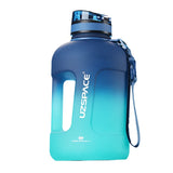 High-capacity 2 Liters Bottle with Time Marker: Made of Reusable Tritan Plastic, Ideal for Outdoor Sports, Portable with Handgrip