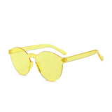 Unisex Rimless Sunglasses with Ocean Color Lenses - UV400 Protection, Available for Bulk Purchases