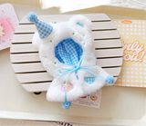 Labubu Doll Pajama Clothes Set – 17cm Plush Vinyl Outfit with Overalls, Cloak & Shirt for Cute Dress-Up Accessories & DIY Gift