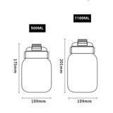 1100ml Portable Outdoor Vacuum Flask – Double Stainless Steel Thermos with Straw for Camping, Climbing, and Travel