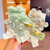 Big Bow Flower Elastic Hairbands: Sweet Hair Ties for Children, Fashionable Headbands for Girls, Kid's Hair Accessories