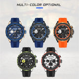 MEGIR Luxury Men's Sport Quartz Watch: Waterproof Chronograph Date