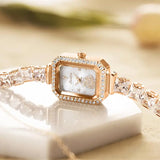 Luxury Waterproof Diamond Women's Watch: Quartz Clock for Ladies