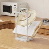 Multifunctional 3-Layer Kitchen Storage Rack: Iron Countertop and Wall-Mounted Shelf with Water Tray and Multi-Layer Pot Lid Rack