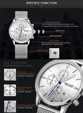 MEGIR Men's Luxury Quartz Watch: Waterproof Business Chronograph