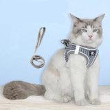 Puppy and Cat Chest Harness: Soft, Breathable Collar with Reflective Traction Rope for Safe and Comfortable Walks