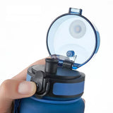 1 Liter Large Sports Water Bottle: Leak-Proof, Colorful Plastic, Ideal for Outdoor Travel and Gym Fitness