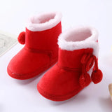 Baywell Newborn Soft Sole Fur Snow Boots: Keep Your Baby Warm in Autumn and Winter