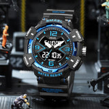 Fashionable Men's Waterproof Watch – Luxury Analog and Digital Timepiece for Sports and Military Use | Top Wristwatch for Men