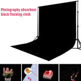 Velvet Reusable Photography Background - Solid Non-Reflective Black Backdrop, Light-Absorbing Shooting Props for Photo Studios