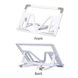 Folding Tablet Holder for Desk - Adjustable Universal Laptop Stand with Cooling Rack and Notebook Bracket Holder