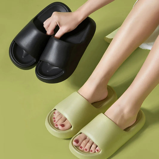 Summer Fashion Platform Slippers Soft Sole Indoor Beach Sandals