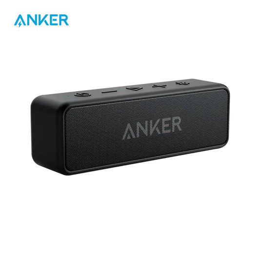 Anker Soundcore 2: Enhanced Bass, 24-Hour Playback, 66ft Bluetooth Range, IPX7