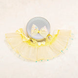 Labubu Doll Sequined Gauze Dress Set – 7 Color Options with Bow Detail for 17cm Plush Dolls, Dress-Up Accessories for Stylish Displays