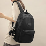 Simple Style High School Backpack: Large Capacity Laptop Backpack, Perfect for College Students and Women's School Bags