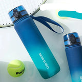 Plastic Sport Water Bottle: 500ML/600ML Plastic Couple Water Cup with Portable, Anti-Drop Design and Outdoor Rope, Ideal for Active Use