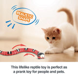 Smart Interactive Cat Toy: Automatic Electronic Snake Teaser for Indoor Play - USB Rechargeable, Ideal for Cats and Kittens