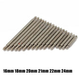 100pcs Stainless Steel Spring Bars (16mm-28mm) – Silver Metal Watch Band Accessories for Strap Repair & Watchband Link Pins