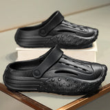 Thick-Soled Hole Shoes for Men, Ideal for Couples and Students Seeking Comfort and Style