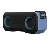 Wireless Flashing Light Speaker: Portable Bluetooth Speaker with TWS Stereo Bass, IPX7 Waterproof, FM Radio, 12-Hour Battery Life