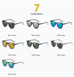 Unisex Polarized Retro Round Sunglasses: Vintage Style Goggles with UV400 Protection