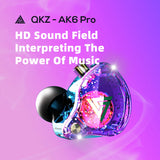 Pro EDX QKZ AK6 Dynamic Earphones - 1DD High-Fidelity Bass - In-Ear Monitor Headset for Sport with Noise Cancellation