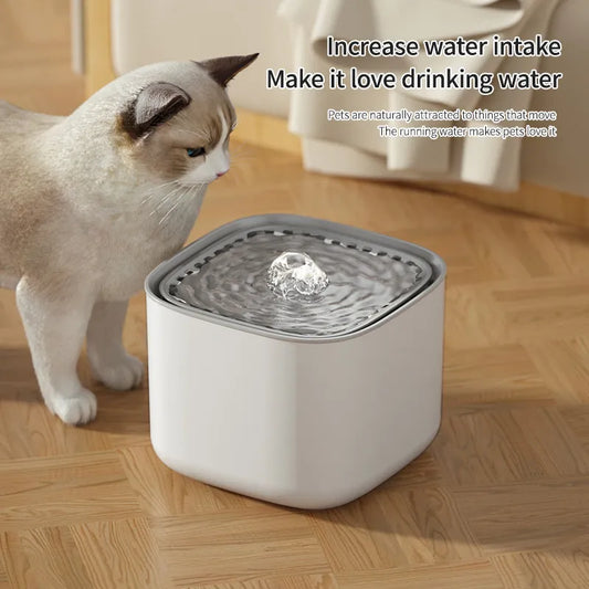 3L Automatic Cat Water Fountain with Recirculating Filter, Large Capacity, USB Electric Silent Operation, Cats Drinking Dispenser