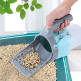 Cat Litter Scoop with Refill Bag: Ideal for Pet Waste Filtering, Easy Garbage Collection, and Self-Cleaning Cat Litter Box Maintenance