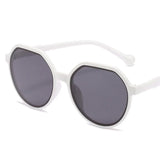 Trendy Round Frame Women's Sunglasses - Fashionable Candy-Colored Big Frame Sun Shades