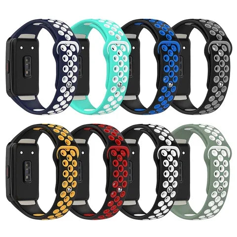 Huawei Band 6 Silicone Watchband Replacement Bracelet - Breathable Sport Wrist Strap