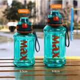 1200ml High-Capacity Sports Water Bottle – Sturdy and Portable with Carrying Strap, Eco-Friendly Plastic for Gym, Fitness, and Outdoor Use