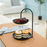 2-Layer Cake and Dessert Serving Rack: Wedding Decoration Display, Perfect Serving Tray for Fruit, Candy, and Jewelry