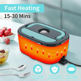 Electric Heated Lunch Box Food Warmer – 12V 220/110V Portable Food Heater for Car, Truck, and Home with Removable Container