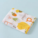 110cm Animal Pattern Cotton Gauze Cover: Double-Layered Newborn Towel Blanket