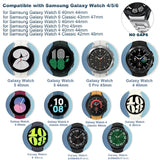 Luxury Stainless Steel Strap for Samsung Galaxy Watch 6/5/4 Series & 5Pro: No-Gap Metal Bracelet